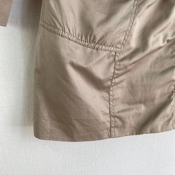 DKNY Stone Taupe Trench Coat - Picture 4 of 7